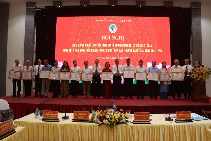 Trung ương Hội NCT Việt Nam: Biểu dương NCT tham gia xây dựng hệ thống chính trị cơ sở (2019 – 2024); Tổng kết 5 năm thực hiện phong trào thi đua “Tuổi cao - Gương sáng” giai đoạn 2021 - 2025